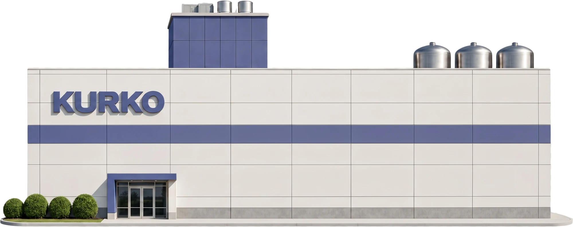 Front elevation of the Kurko manufacturing facility